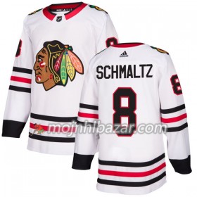 Dresovi Chicago Blackhawks Nick Schmaltz 8 Adidas 2017-2018 Bijela Authentic - Muške